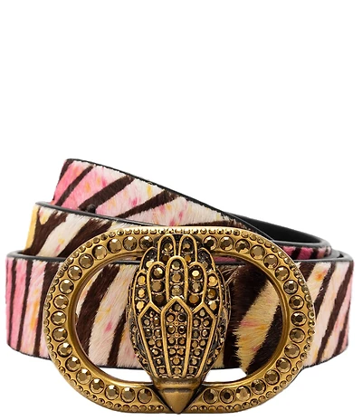 Kurt Geiger London 1.18#double; Chelsea Rainbow Zebra Belt
