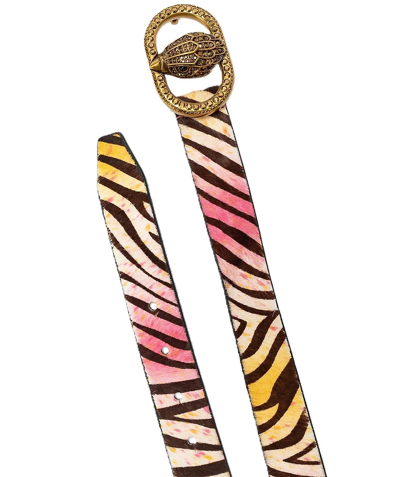 Kurt Geiger London 1.18#double; Chelsea Rainbow Zebra Belt