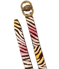 Kurt Geiger London 1.18#double; Chelsea Rainbow Zebra Belt
