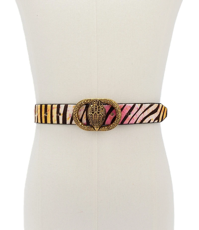 Kurt Geiger London 1.18#double; Chelsea Rainbow Zebra Belt