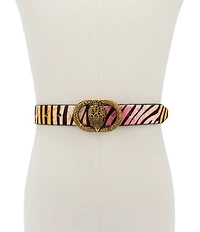 Kurt Geiger London 1.18#double; Chelsea Rainbow Zebra Belt