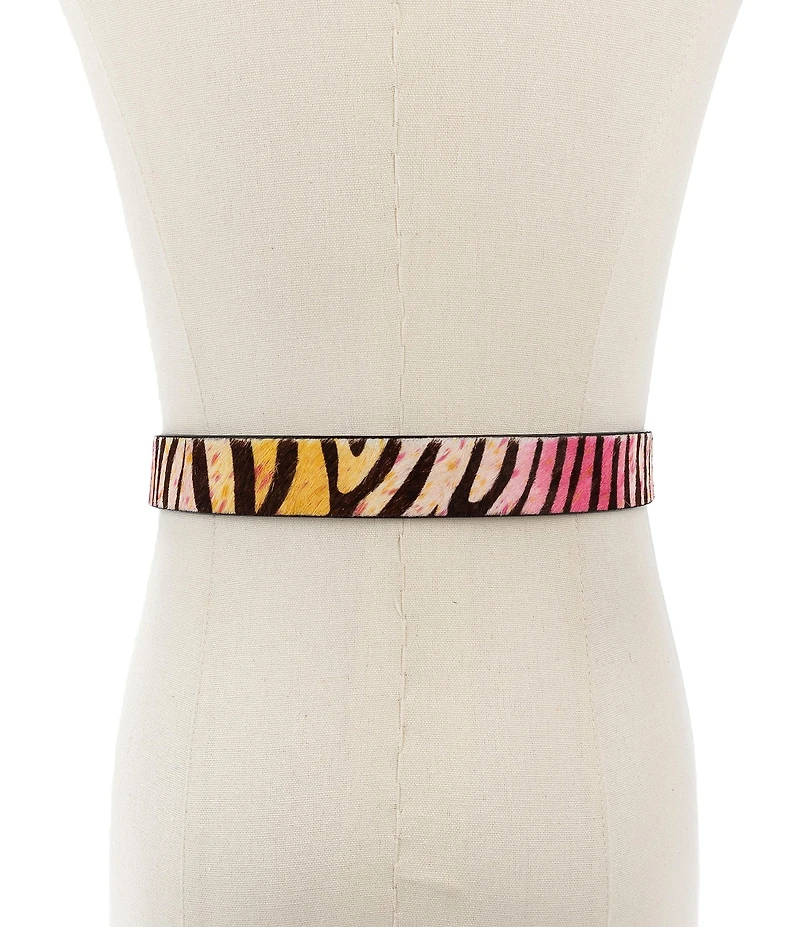 Kurt Geiger London 1.18#double; Chelsea Rainbow Zebra Belt
