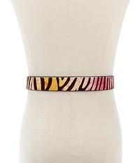 Kurt Geiger London 1.18#double; Chelsea Rainbow Zebra Belt