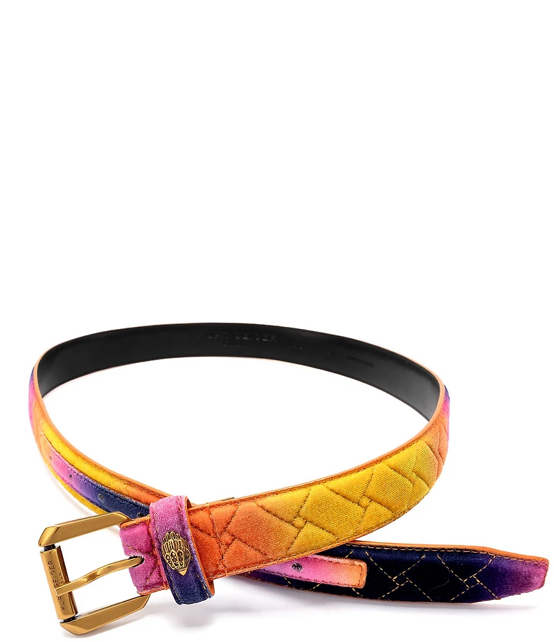 Kurt Geiger London 1.18#double; Kensington Velvet Quilted Belt