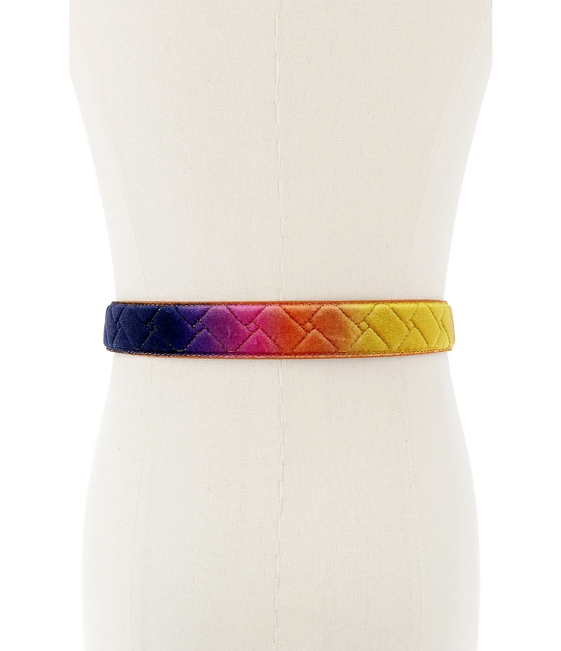 Kurt Geiger London 1.18#double; Kensington Velvet Quilted Belt