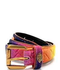 Kurt Geiger London 1.18#double; Kensington Velvet Quilted Belt