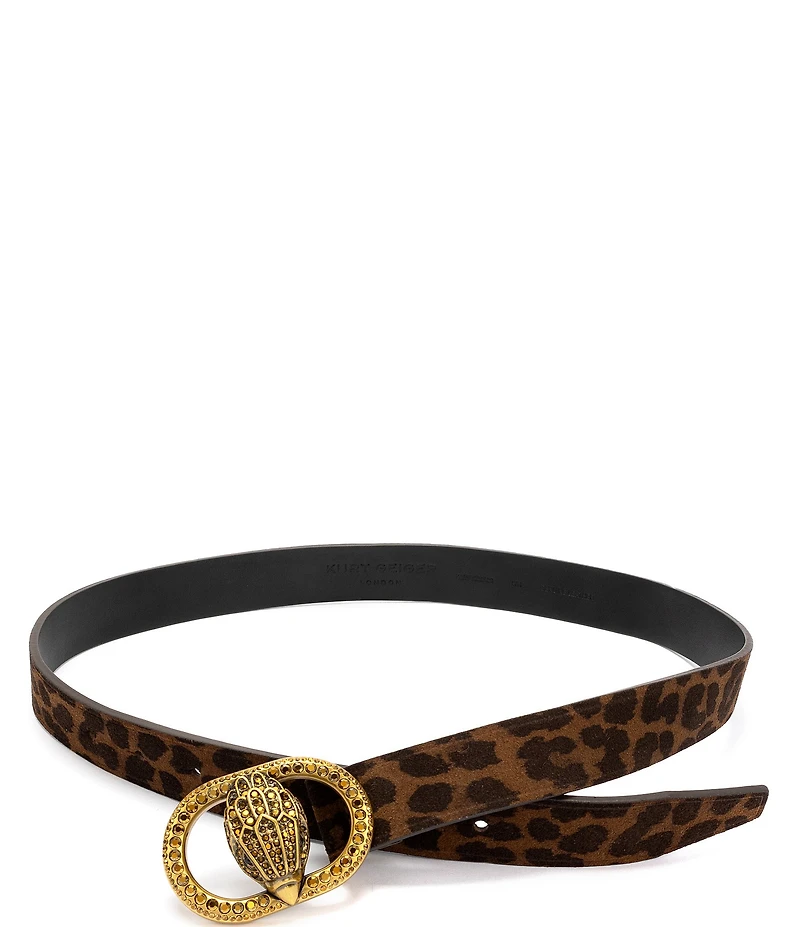 Kurt Geiger London 1.18#double; Leopard Suede Belt