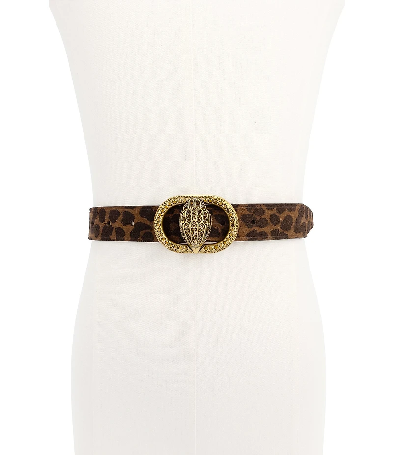 Kurt Geiger London 1.18#double; Leopard Suede Belt