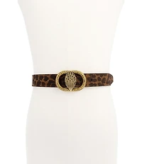 Kurt Geiger London 1.18#double; Leopard Suede Belt