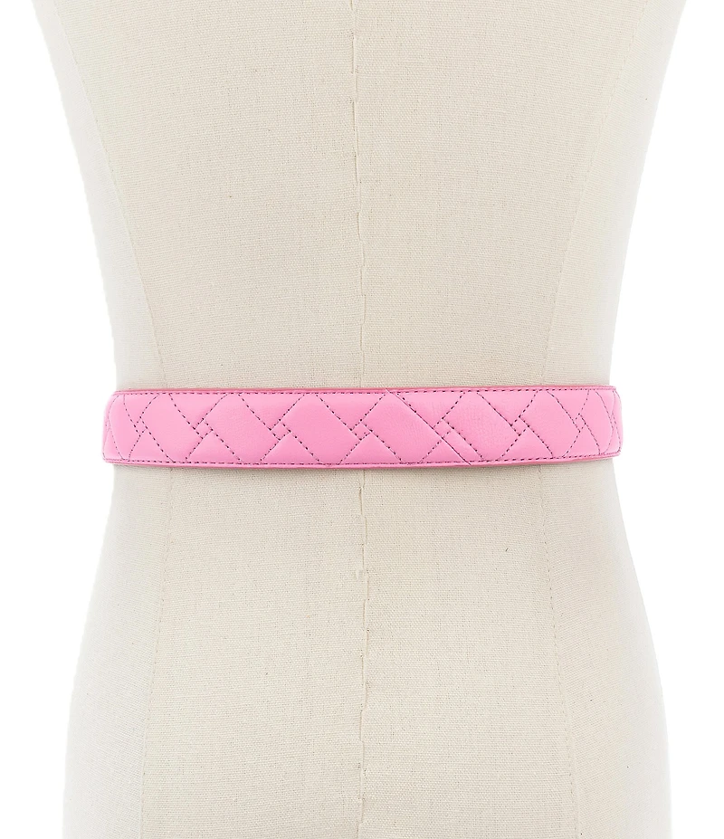 Kurt Geiger London 1.18#double; Quilted Kensington Belt