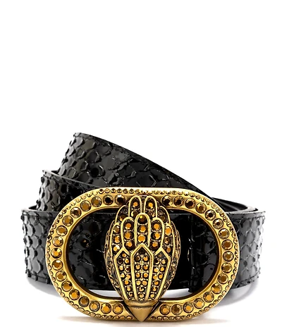 Kurt Geiger London 1.18#double; Snake Leather Belt