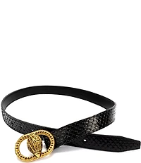 Kurt Geiger London 1.18#double; Snake Leather Belt