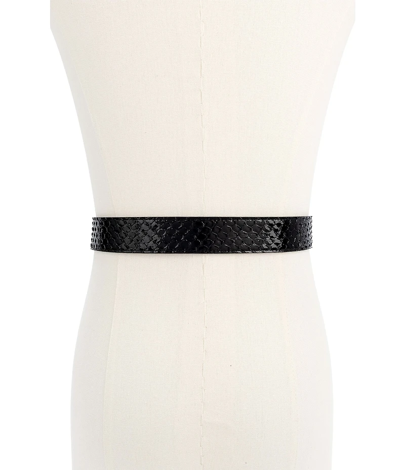 Kurt Geiger London 1.18#double; Snake Leather Belt