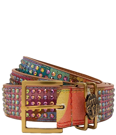 Kurt Geiger London 1.18#double; Swirl Hotfix Embellished Belt