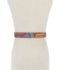 Kurt Geiger London 1.18#double; Swirl Hotfix Embellished Belt