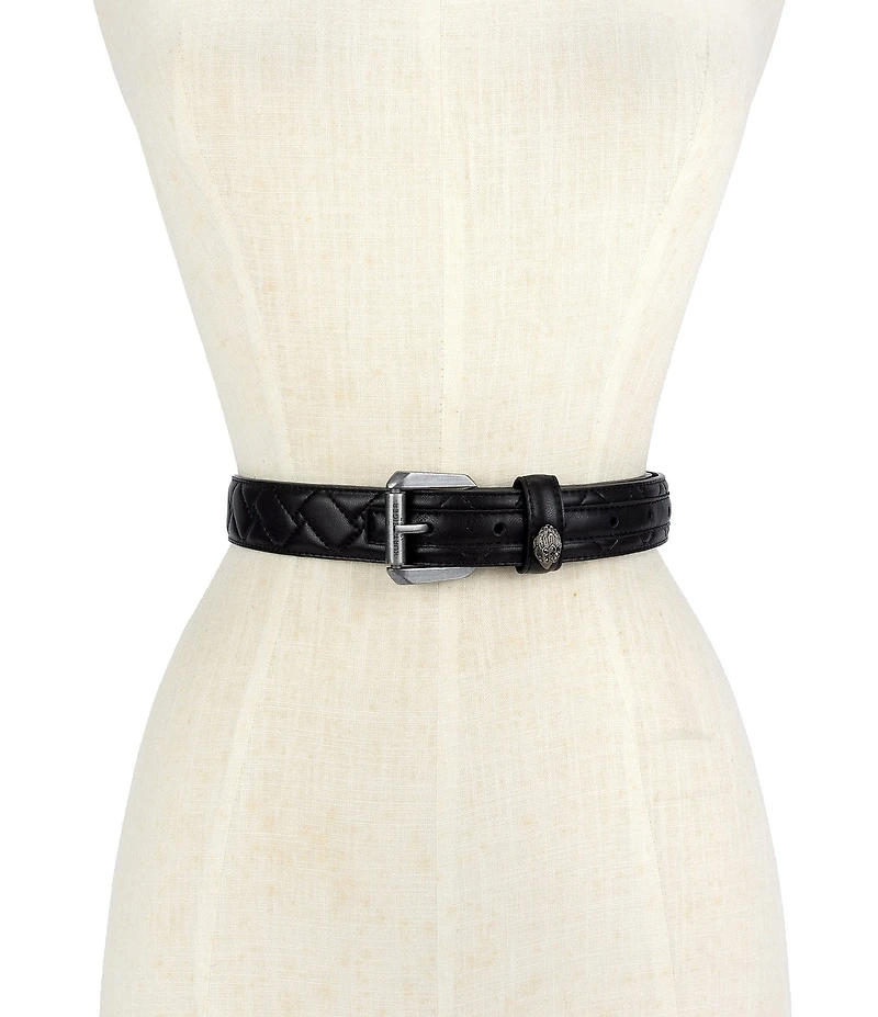 Kurt Geiger London 1.2#double; Mirco Quilted Leather Hip Belt