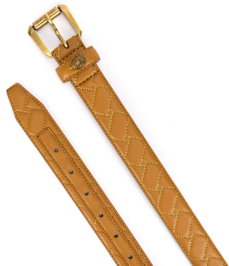 Kurt Geiger London 1.2#double; Mirco Quilted Leather Hip Belt
