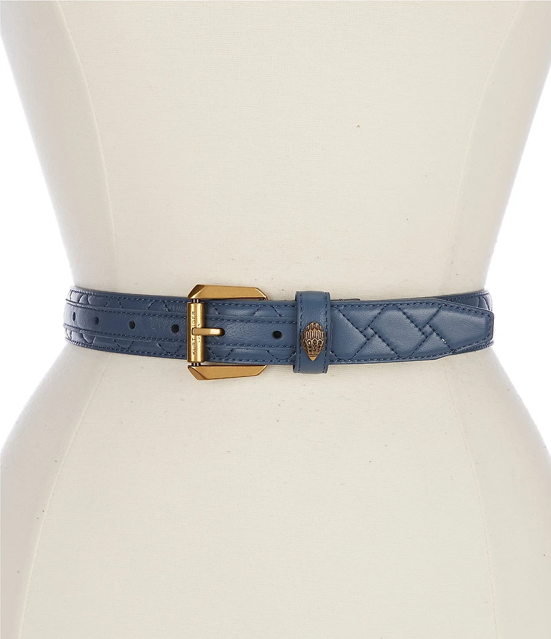 Kurt Geiger London 1.2#double; Mirco Quilted Leather Hip Belt