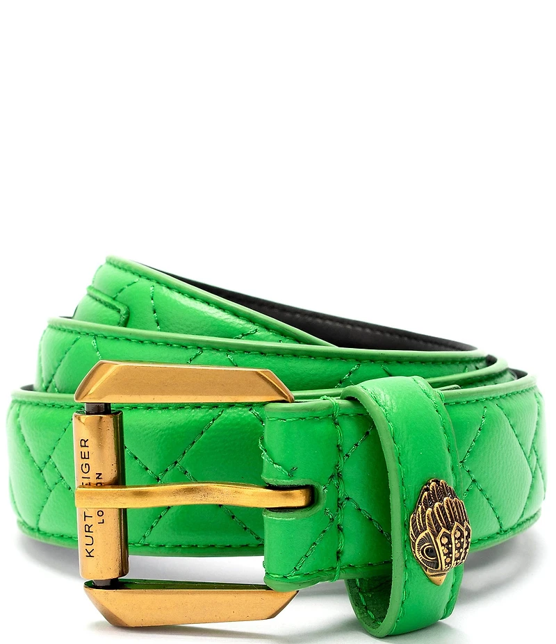 Kurt Geiger London 1.2#double; Mirco Quilted Leather Hip Belt