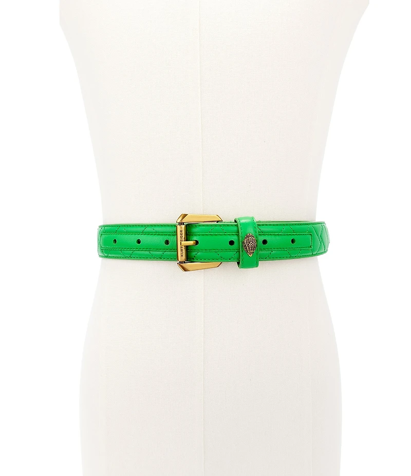 Kurt Geiger London 1.2#double; Mirco Quilted Leather Hip Belt
