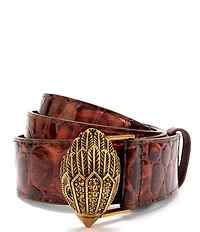 Kurt Geiger London 1.5#double; Croc Embossed Belt
