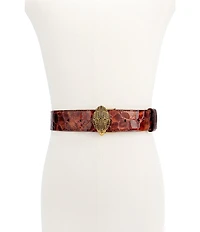 Kurt Geiger London 1.5#double; Croc Embossed Belt