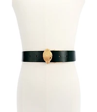 Kurt Geiger London 1.5#double; Reversible Croc Embossed Leather Belt