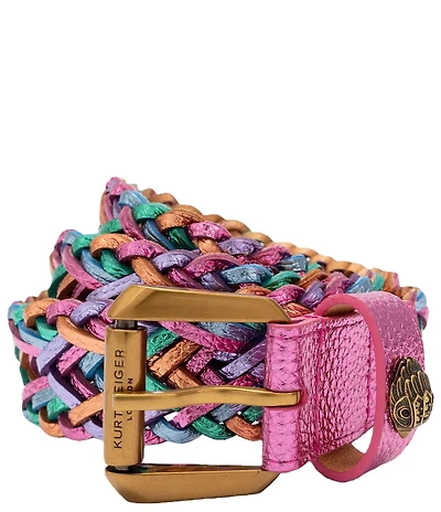 Kurt Geiger London 1.57#double; Metallic Rainbow Belt