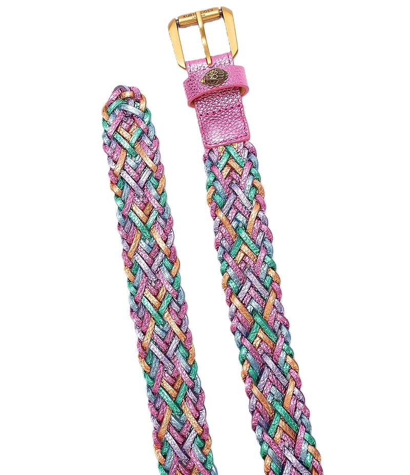 Kurt Geiger London 1.57#double; Metallic Rainbow Belt