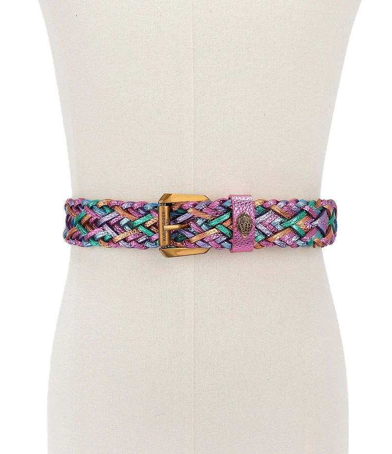 Kurt Geiger London 1.57#double; Metallic Rainbow Belt