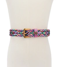Kurt Geiger London 1.57#double; Metallic Rainbow Belt