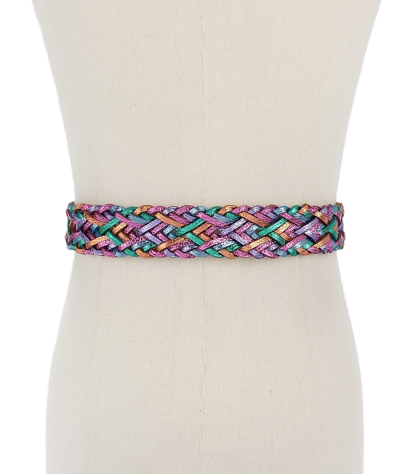 Kurt Geiger London 1.57#double; Metallic Rainbow Belt