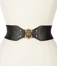 Kurt Geiger London 2.5#double; Signature Eagle Stretch Wide Belt