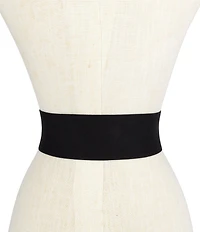 Kurt Geiger London 2.5#double; Signature Eagle Stretch Wide Belt