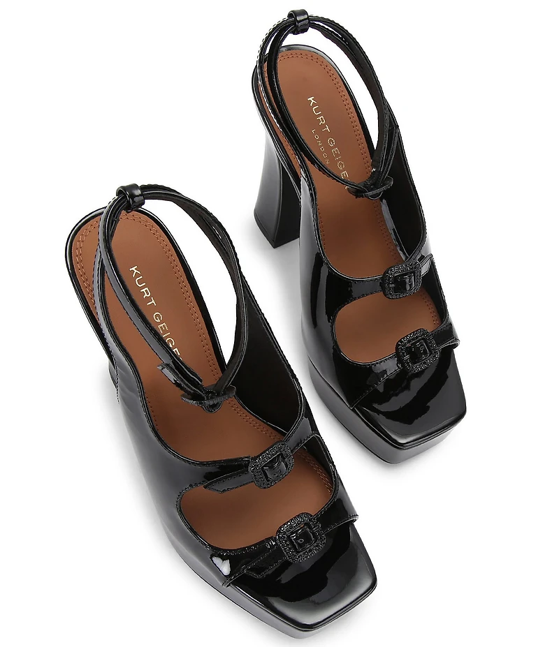 Kurt Geiger London 3 Buckle Platform Sandals