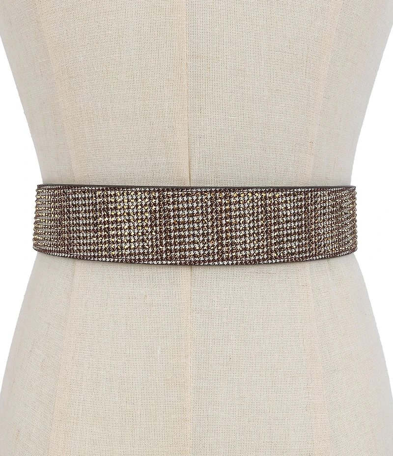 Kurt Geiger London 38mm Crystal Houndstooth Belt