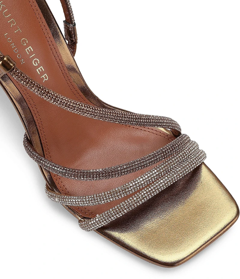 Kurt Geiger London Annabel Embellished Ornament Ankle Strap Dress Sandals