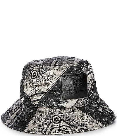 Kurt Geiger London Bandana Print Quilted Bucket Hat