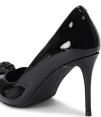 Kurt Geiger London Belgravia Patent Leather Drenched Eagle Pumps