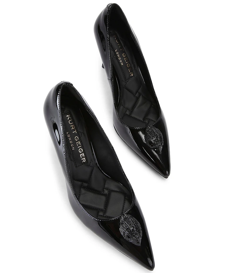 Kurt Geiger London Belgravia Patent Leather Drenched Eagle Pumps