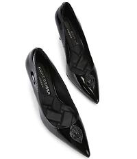 Kurt Geiger London Belgravia Patent Leather Drenched Eagle Pumps