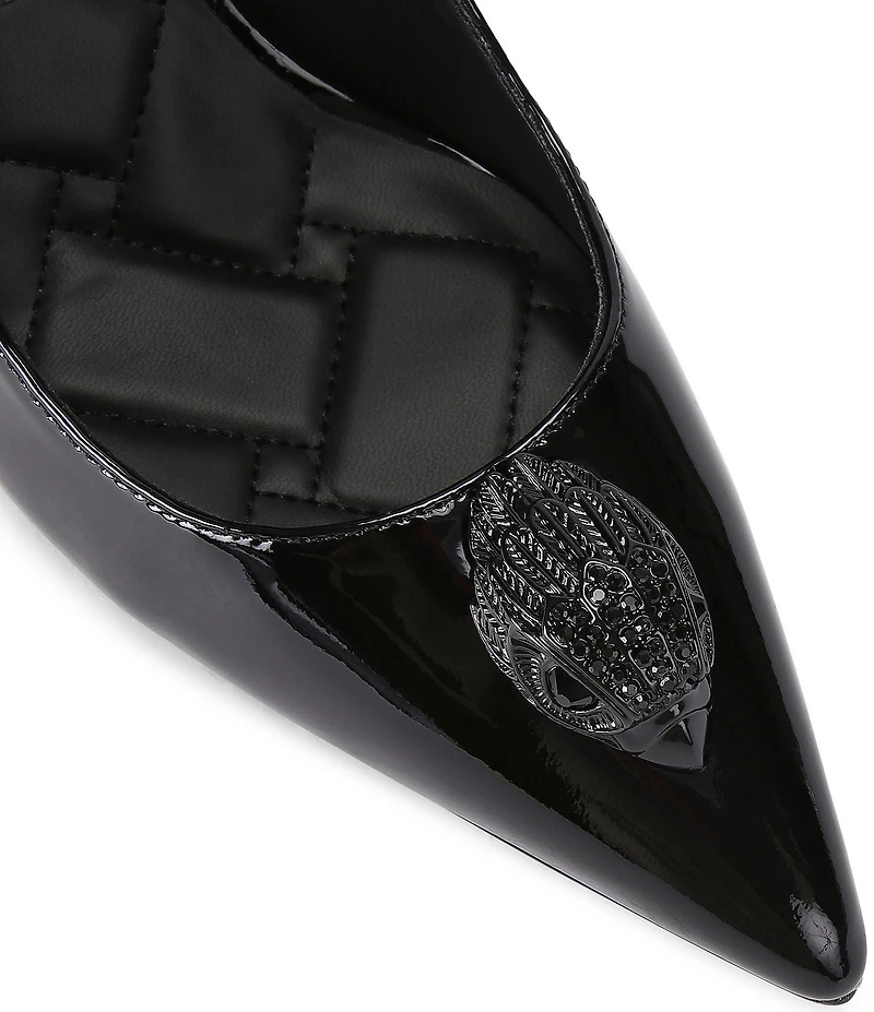 Kurt Geiger London Belgravia Patent Leather Drenched Eagle Pumps
