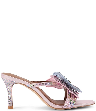 Kurt Geiger London Big Butterfly Embellished Dress Slide Sandals