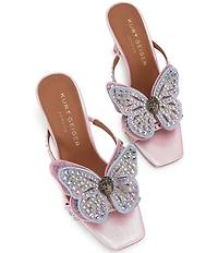 Kurt Geiger London Big Butterfly Embellished Dress Slide Sandals