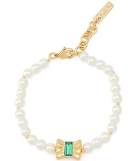 Kurt Geiger London Bow Pearl Strand Line Bracelet