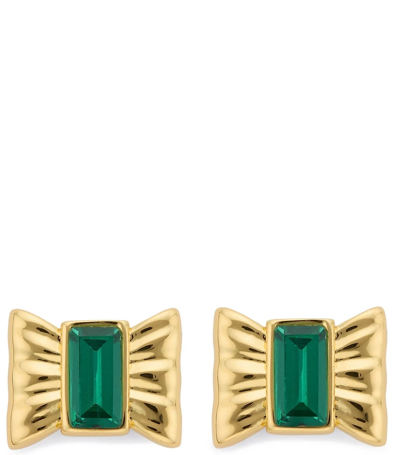 Kurt Geiger London Bow Stone Stud Earrings
