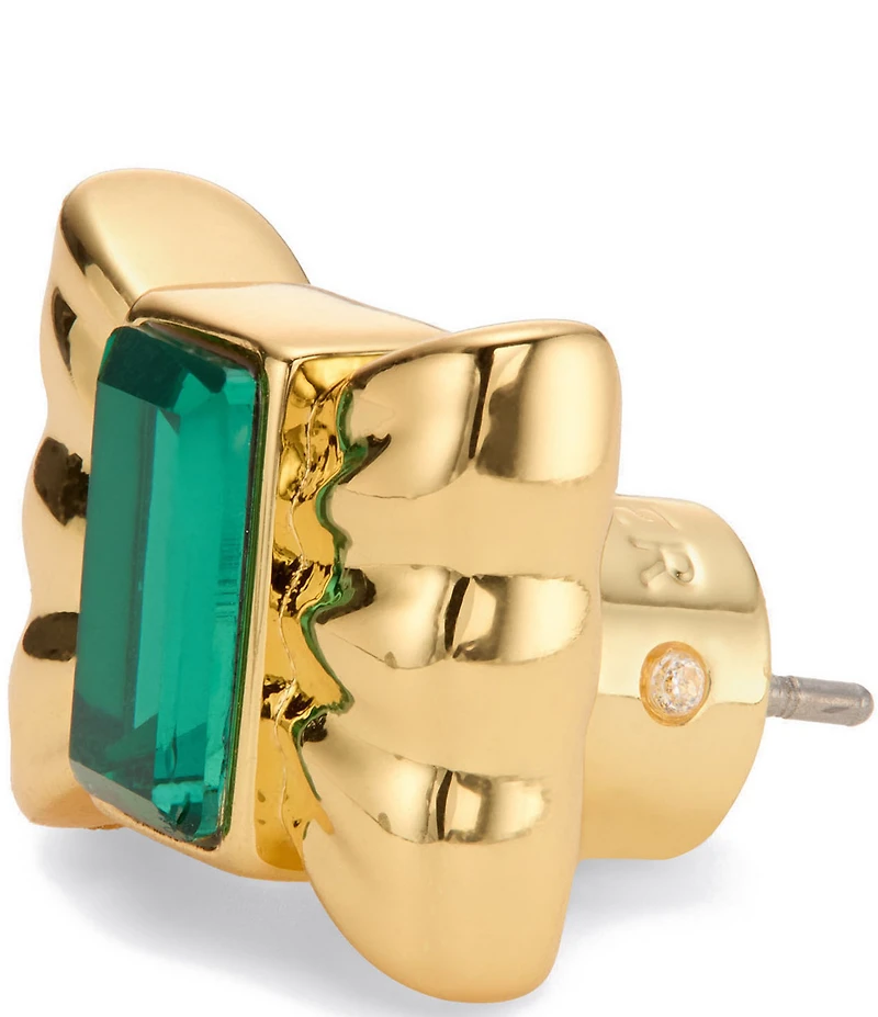 Kurt Geiger London Bow Stone Stud Earrings