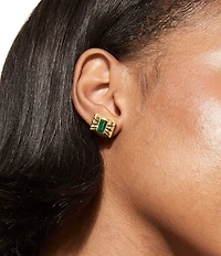Kurt Geiger London Bow Stone Stud Earrings