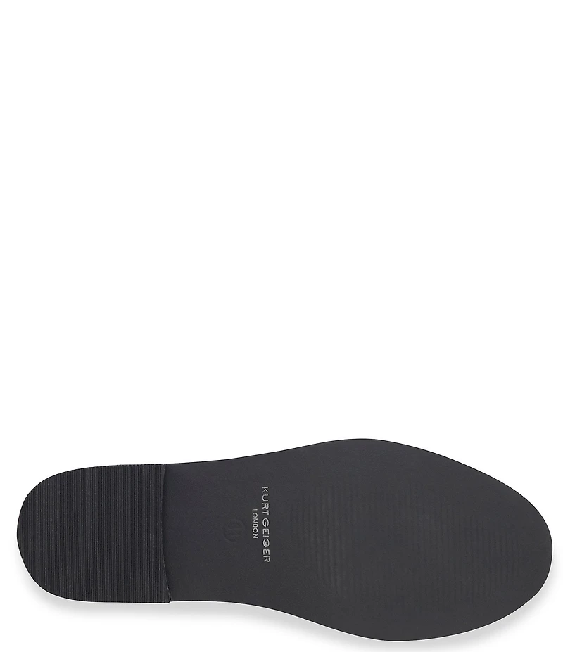 Kurt Geiger London Boys' Hugh Quilted Suede Logo Ornament Slip On Loafers (Youth)