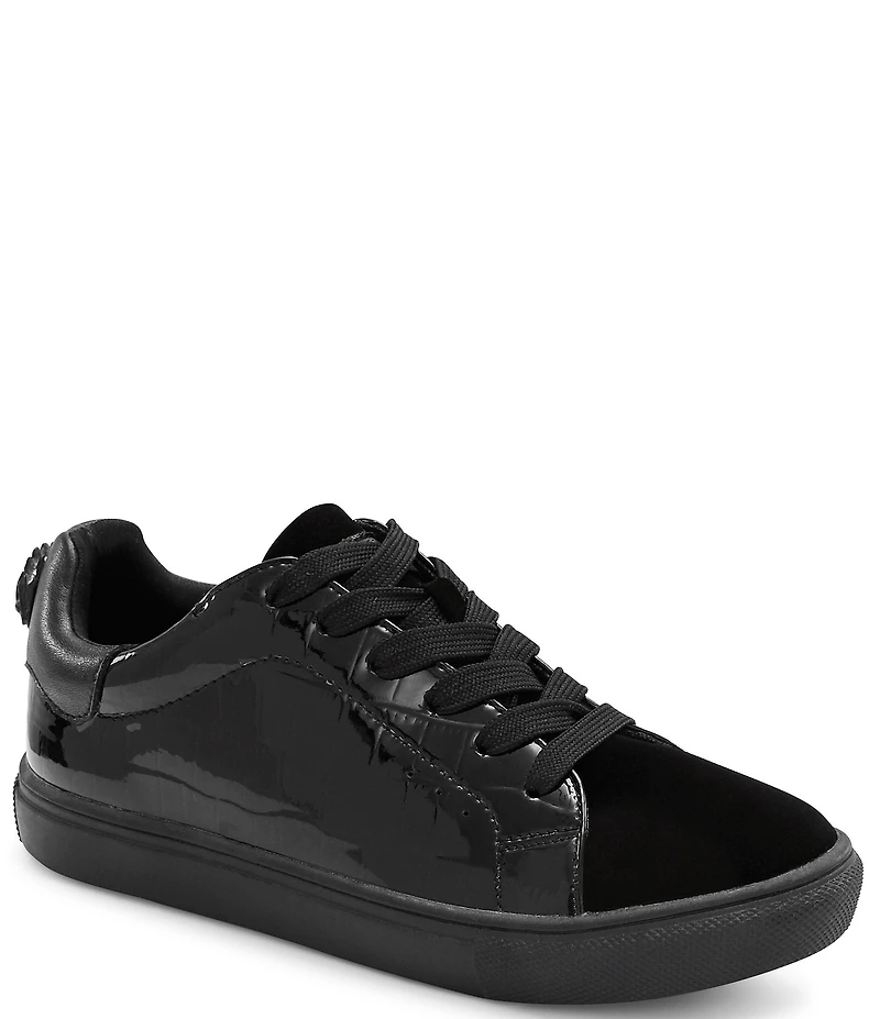 Kurt Geiger London Boys' Laney Croco Patent Sneakers (Youth)